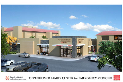 Rendering of new emergency department at French hospital.
