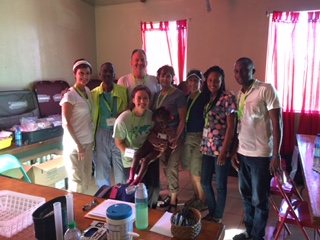 Dignity Health employee donor Suzan Konell with volunteers.