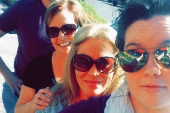 Selfie of Penny Thurman with family