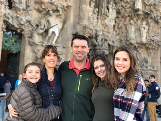 Michael Seagraves poses with family members on vacation