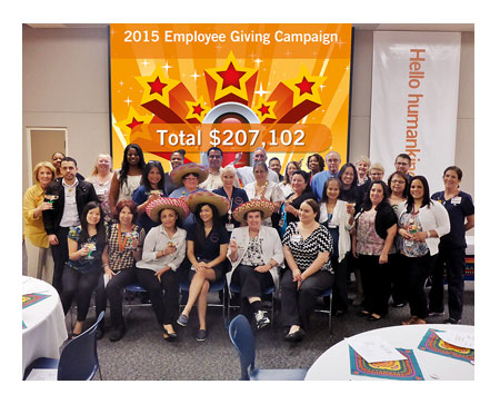 Group picture of employees at St. Mary