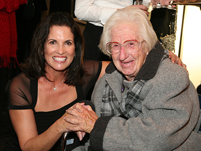 Stephanie Weber and benefactor Vivian.