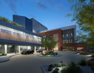 Rendering of Barrow Neurological Institute building
