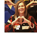 Employees at Dignity Health St. Rose Dominican's Pediatric Centers make the hand-heart gesture